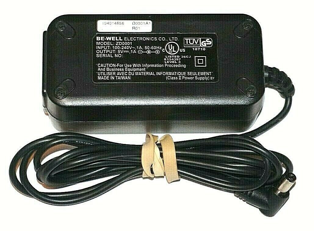 New 5V 1A Be-Well Electronics ZD0001 Class 2 Transformer Ac Adapter